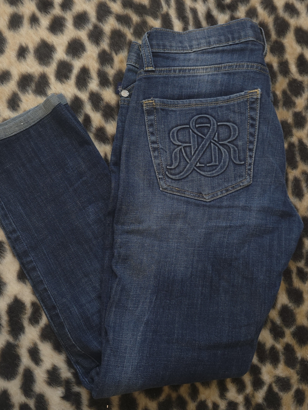 Rock & Revival Dark Blue Denim Skinny Jeans